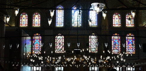 The Blue Mosque, (Sultanahmet Camii), Istanbul, Turkey.