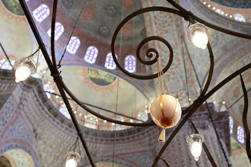 The Blue Mosque, (Sultanahmet Camii), Istanbul, Turkey.