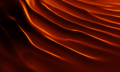 Abstract red wave. Red curve background