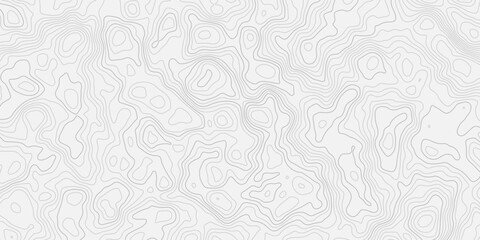 White Layered Paper Terrain Illustration with Abstract Topographic Lines Landscape Design with Smooth Elevation Surface Texture © ALAMA