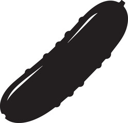 Black hot dog icon in modern minimalist style