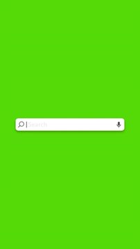 Animation of Searching bar on green background. Full HD. 4K