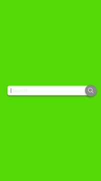 Animation of Searching bar on green background. Full HD. 4K