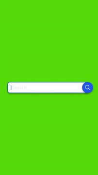Animation of Searching bar on green background. Full HD. 4K