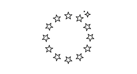 Circle of Stars Animation Loading Icon