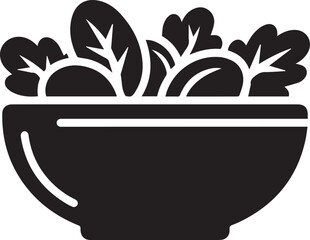 Fresh salad leaves in a bowl for healthy eating and nutrition