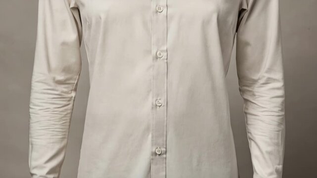 Medium shot capturing a yoke panel shirt with bold contrasting upper shoulder panels highlighting craftsmanship and contemporary fashion details.