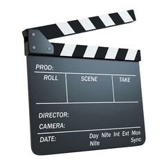 Fototapeta premium Professional film clapper board for movie production