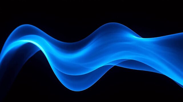 BlueWaveonBlackBackground