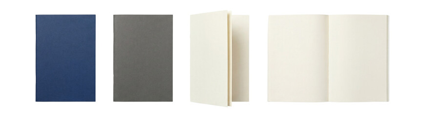 Fototapeta premium Passport-style booklet blank set.