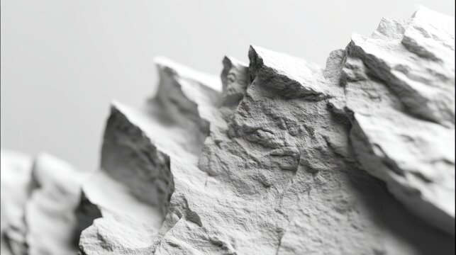 Abstract gray rock formation or stone background with texture. Minimalist and natural design for wallpaper, presentation or product display.