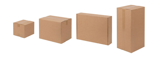 Fototapeta premium Parcel box set.