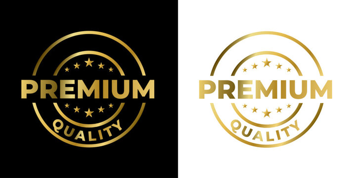 Premium Quality Gold Badge Label Luxury Emblem Design