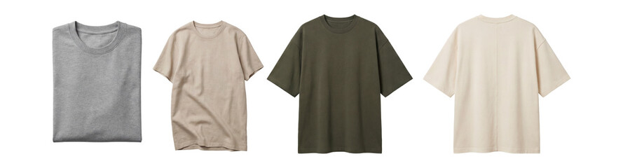 Oversized T-shirt set.