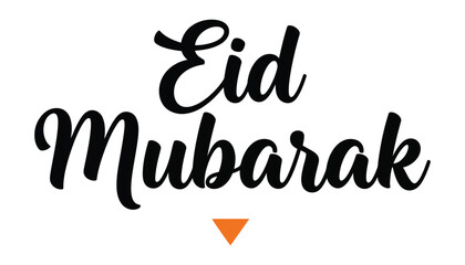 Eid Mubarak handwritten lettering design