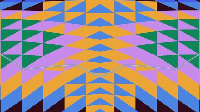 Vibrant Geometric Patterns in Motion Graphics.