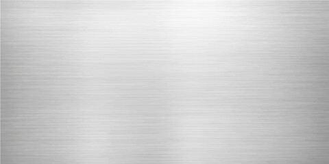 Polished stainless steel plate featuring a brushed metal texture on a shiny silver aluminum surface with a grey industrial pattern for a metallic wallpaper background