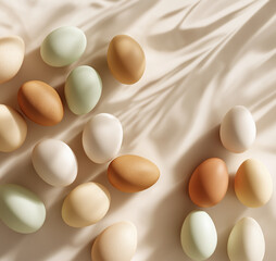 Elegant Easter Poster Design with Copy Space, Spring Branding