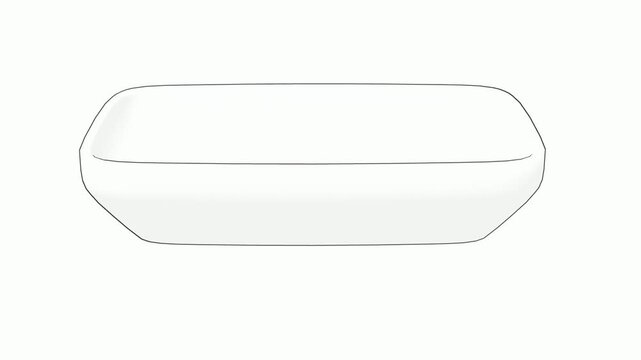 Bathroom Sink Line Art Illustration