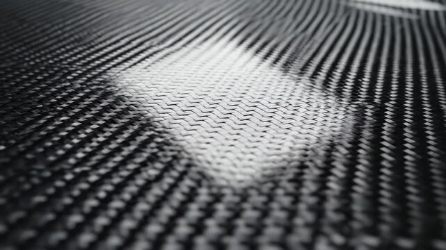Close-up of a black woven material with a subtle sheen and depth