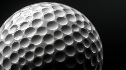 Close-Up of a Professional Golf Ball / プロ仕様のゴルフボールの接写