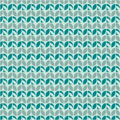 green seamless pattern with geometric shapes