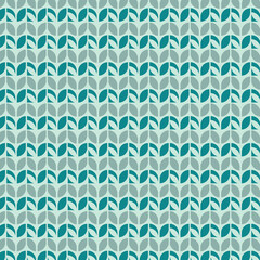 green seamless pattern with geometric shapes