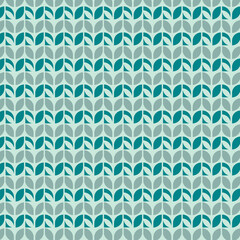 green seamless pattern with geometric shapes