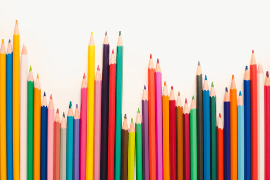 colored pencils background