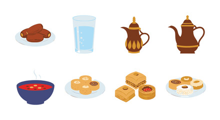 Gorilla Silhouettes Walking in a Row.