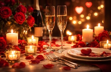 christmas table setting