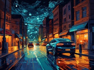 street in the night