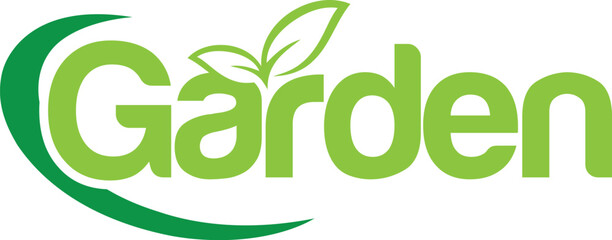 Vector Garden leaf logo design