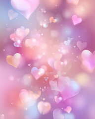 Soft pastel Valentine's Day background