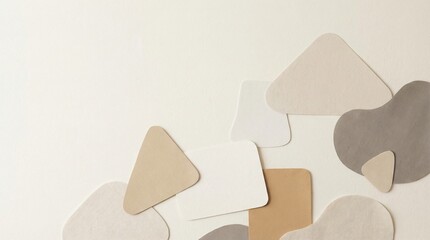 Minimal modern abstract background with soft geometric composition