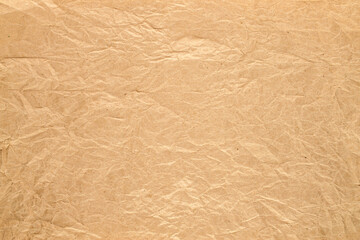 Fototapeta premium Kraft paper surface, top view, macro.