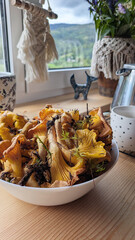 a chanterelle mushrooms