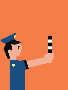 The police are directing traffic.