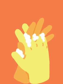 hands that are cleaning