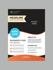 Minimal Business Flyer Design for Marketing Campaign Vector Design Illustration