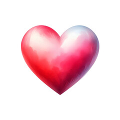 Heartfelt Radiance: A vibrant, watercolor-style heart pulsates with a spectrum of love and affection. Each brushstroke is a testament to the warmth of emotion.