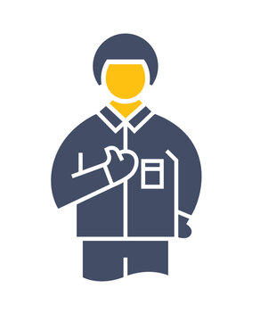 Illustration represents a student's expression with hand gesture.