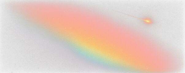 Iridescent rainbow light leaks scatter across soft holographic layers. Prism sparkles enhance luminous magic. Perfect for dreamy, abstract, and retro visuals. © dedstock