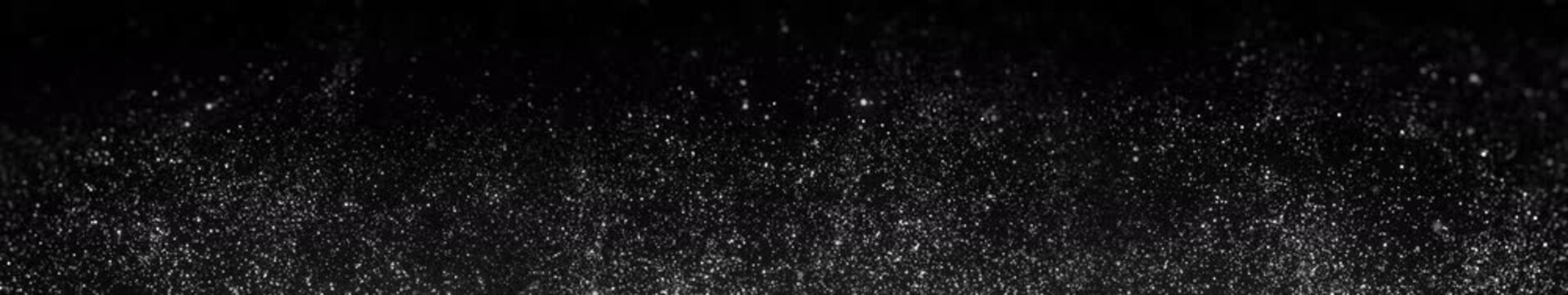 Clean White Floating Glitter Particles Elegant Wide Seamless Loop Background