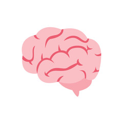 Brain brains organ thinking idea think emoji symbol sign icon vector illustration isolated flat smart 