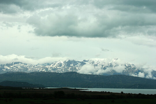 Anamas Mountains, view of Lake Beyşehir. Turkey.
