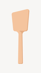 Spatula, wooden kitchen tool & utensil vector