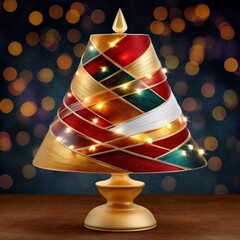 Modern Christmas tree. Generative AI