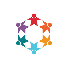 global community logo icon vector illustration