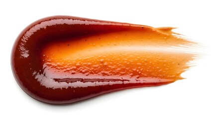 Fototapeta premium Creamy Caesar Sauce Smear on Light Background